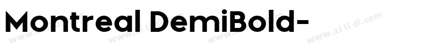 Montreal DemiBold字体转换